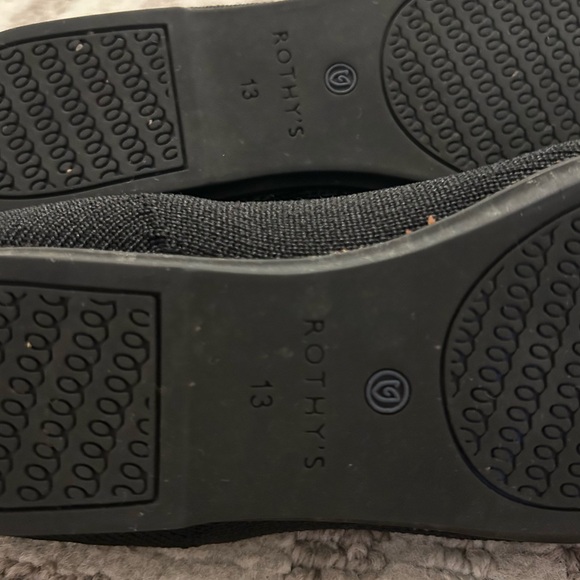 Rothy's Loafers Kids 13K Slip On Girls Youth Shoes Round Toe Black Casual Flats - Picture 6 of 8